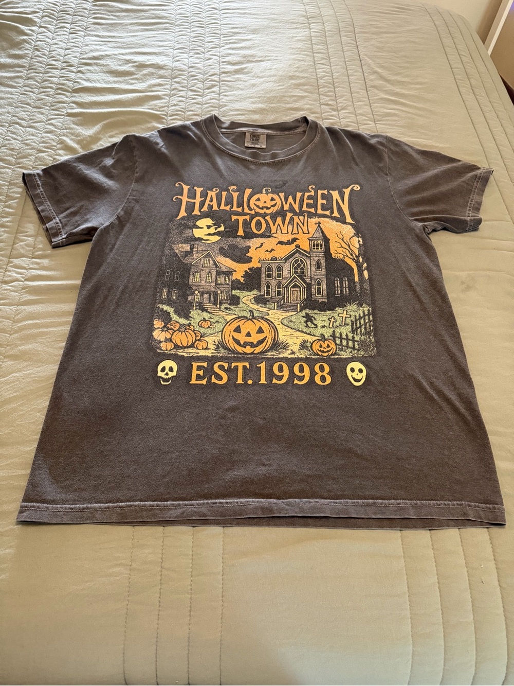 Halloween Town Comfort Colors Tee (Size Large, Worn Once)
